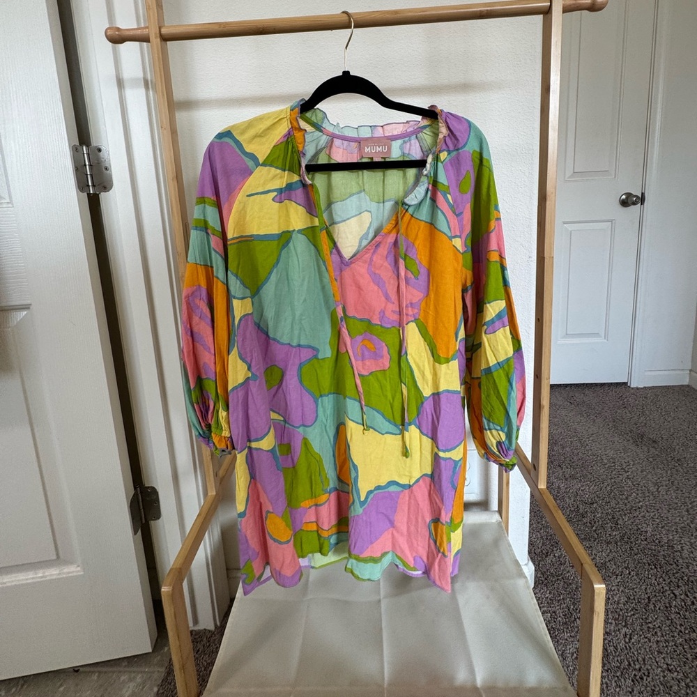 Show Me Your MuMu Pastel Abstract Top